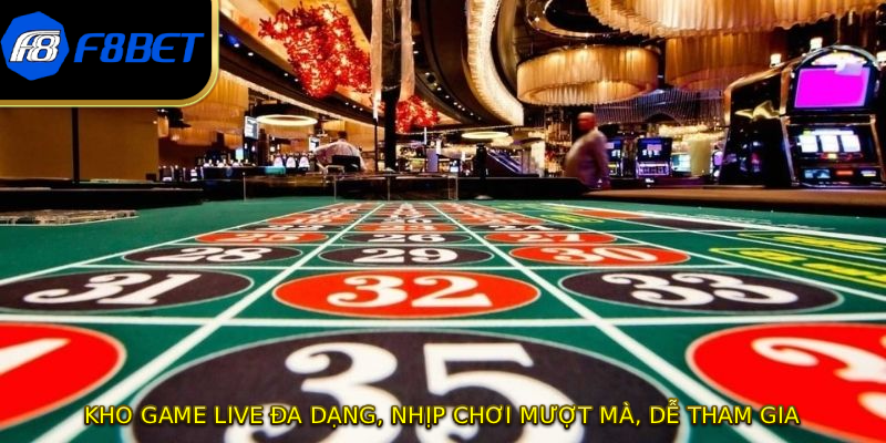 Kho game live đa dạng, nhịp chơi mượt mà, dễ tham gia